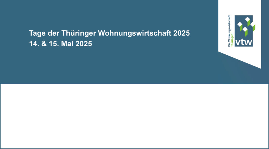 Titelbild Vortrag Thüringer Wohnungswirtschaft